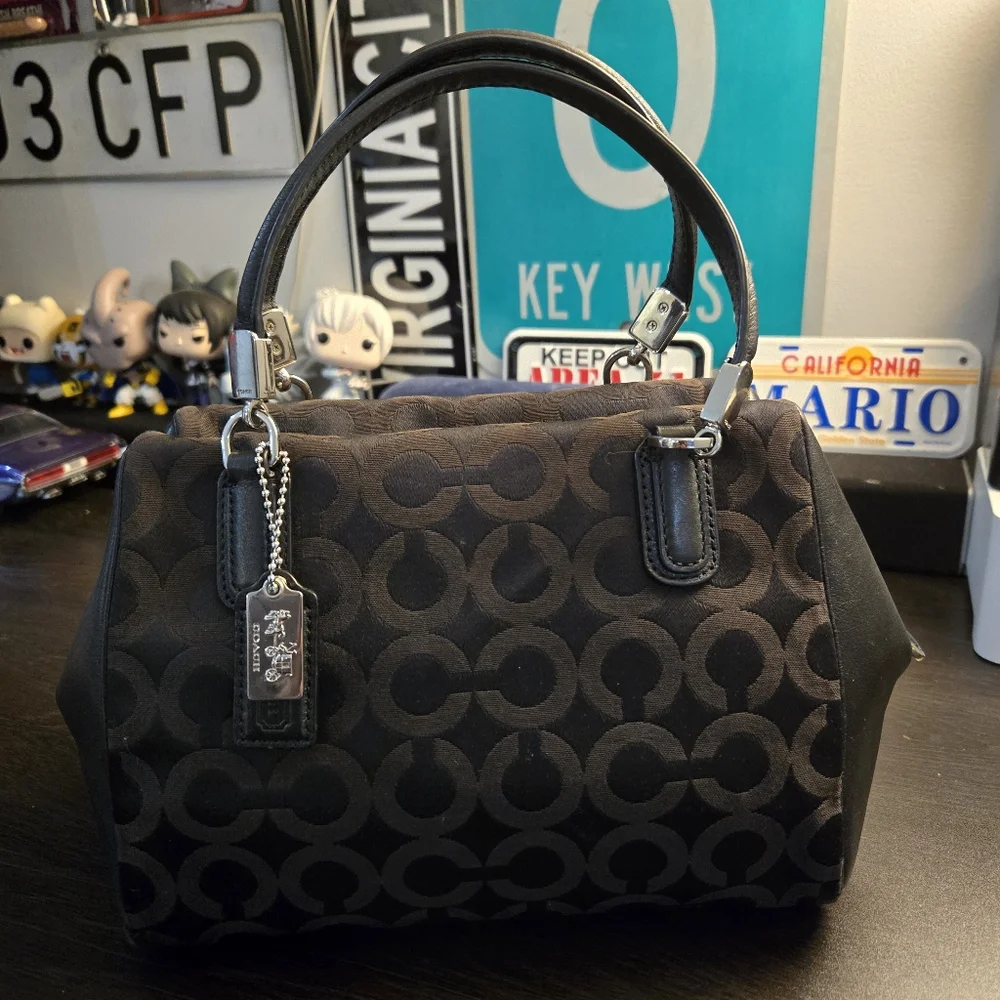 Coach Madison Op Art Sateen Mini Satchel - Picture 15 of 15